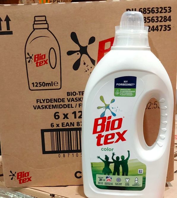 Hovedbilde Biotex Flytende Vaskemiddel 1250ml, 6stk pr ...