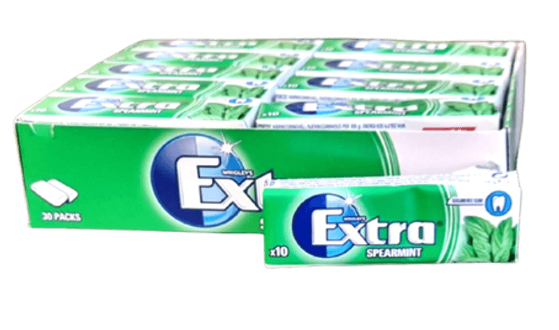 Extra Spearmint tyggummi 14g, 30stk pr kartong