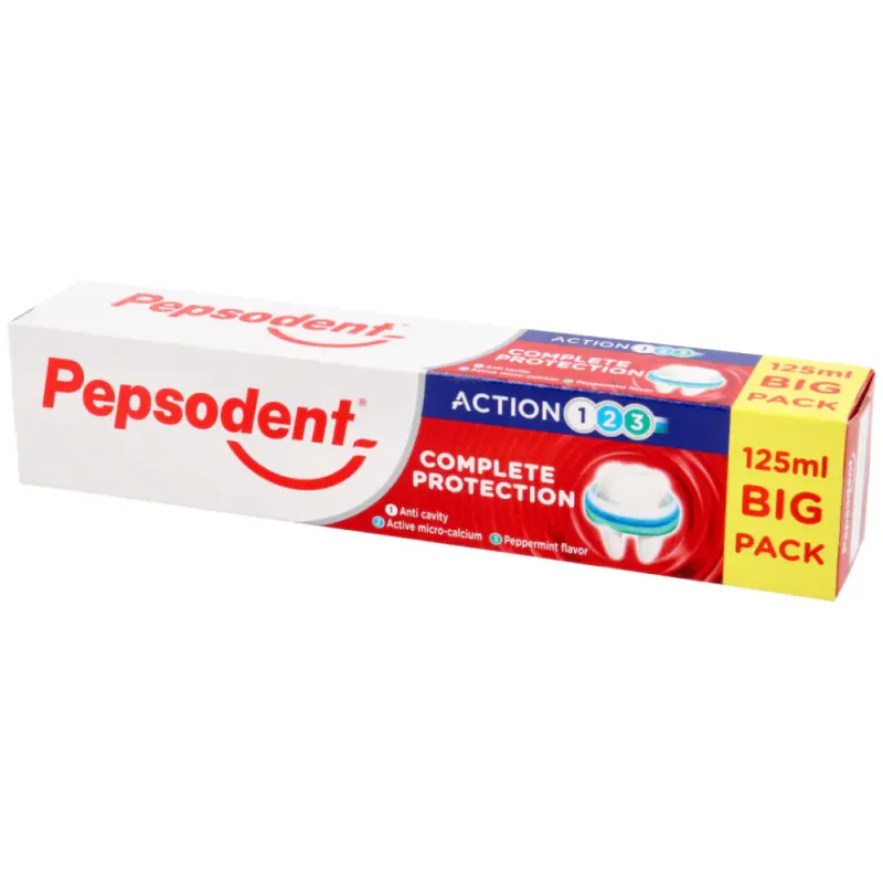Pepsodent Tannkrem Complete Protection 125ml, 36stk pr kartong