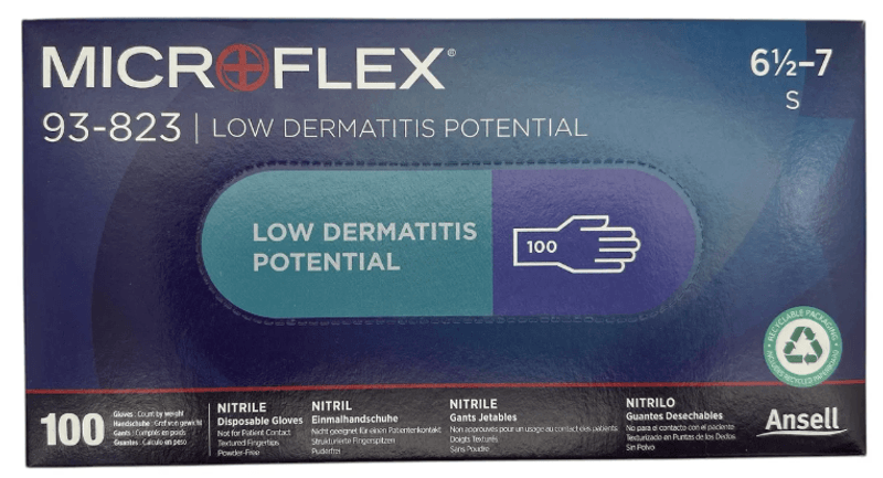 Nitrilhansker Ansell Microflex 100pk, Small, 10stk pr kartong