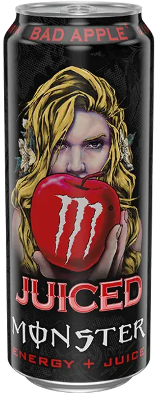 Monster Juiced Bad Apple 500ml ekskl. pant, 24stk pr kartong