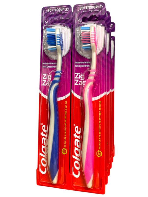 Colgate Zig Zag Soft Tannbørste, 12stk pr kartong