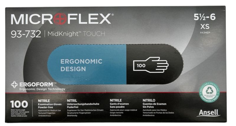 Nitrilhanske Micoflex 100pk, XS, 10stk pr kartong